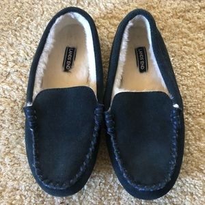 Boys Lands end moccasins